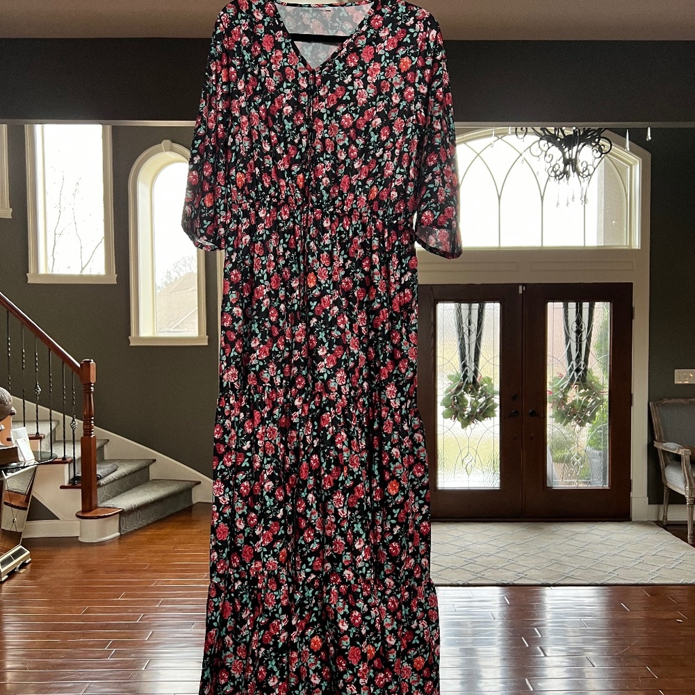 Black Floral Dress